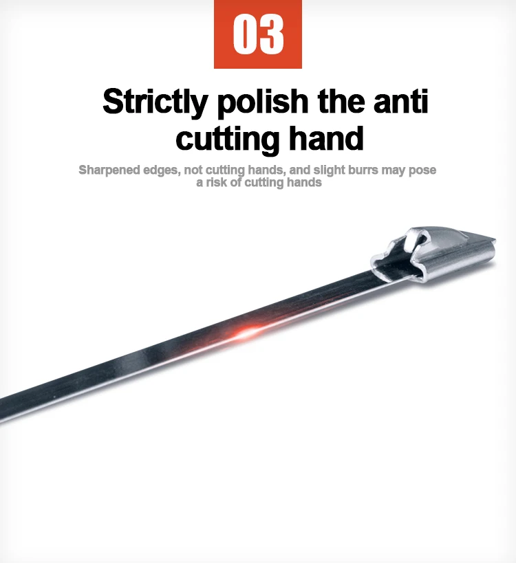 Hot Sale 304 316 Stainless Steel Metal Cable Ties Home Depot Downs