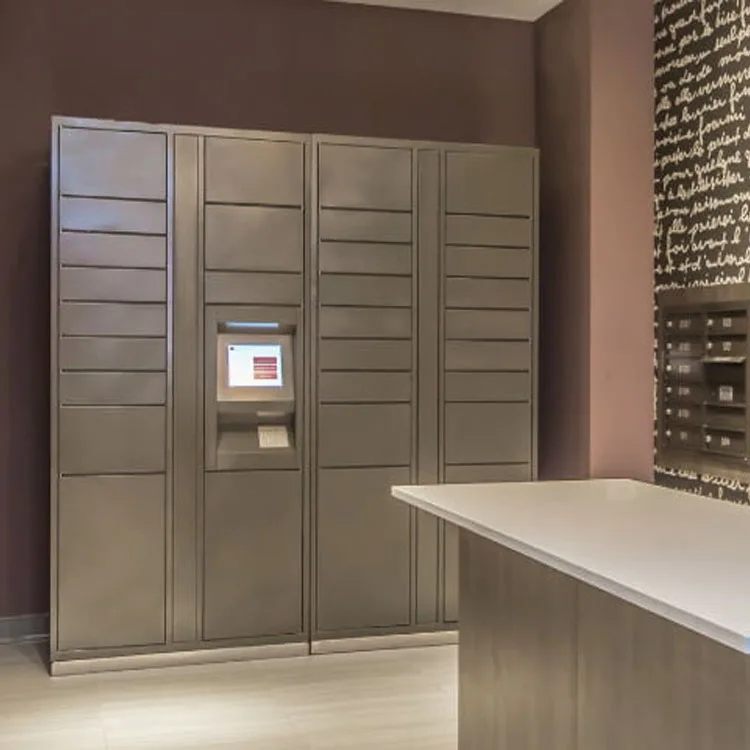 Secure Electronic Supermarket Parcel Lockers Self Service Locker Cold Rolled Steel Plate CE Certified for Package Lockers