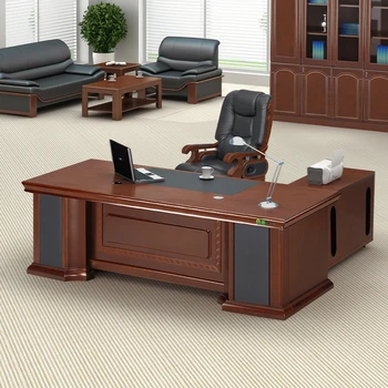 Modern Executive Office Table Luxury Manager Boss Desk Wooden Furniture ...