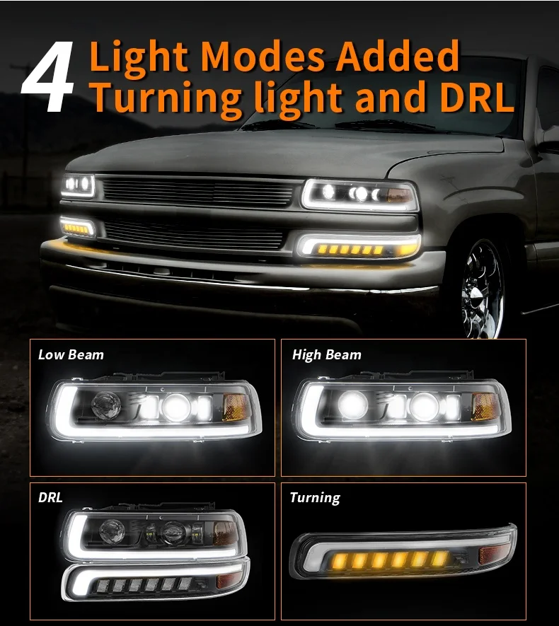 DOT SAE 1999-2002シボレーサバーバンタホ用シルバラード1500