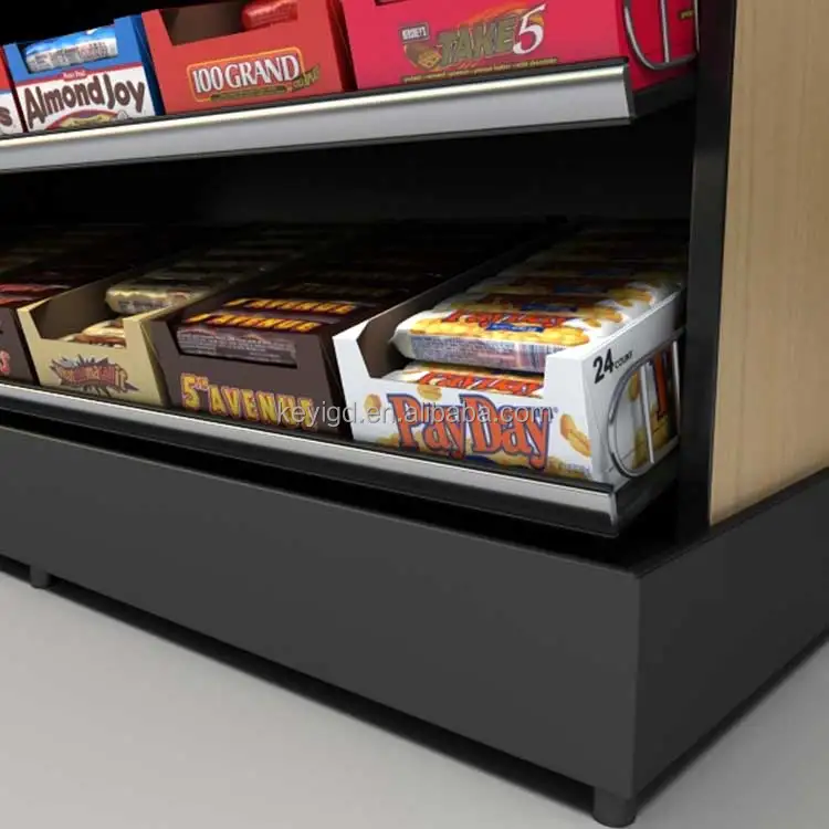 Cracker Retail Rack Customized Heavy Duty Retail Store Display Rack for Snacks and Candy ...