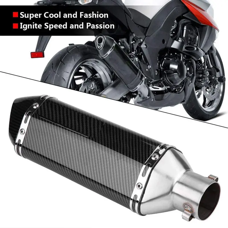 Wildmx выхлопная труба из углеродного волокна для мотоцикла 250cc 350cc 600cc 530 Msx125 GSR600 51 мм