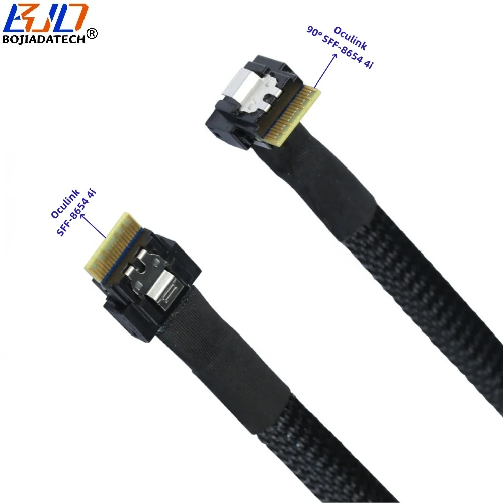 Slimline PCIe SFF-8654 4i 38Pin to 90 Degree SFF-8654 Server