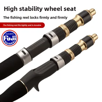 Solid Carbon Fiber Slow Jigging Sea Fishing Rod with Full Fuji Guide Ring for Bass Tuna Species Boat Fishing – Metal Jig – view 4