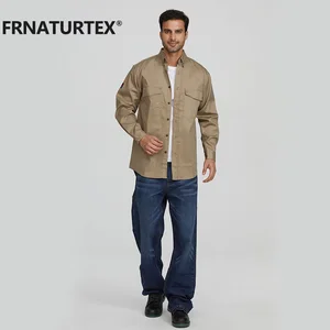 Wholesale Long Sleeve FRC NFPA 2112 Pearl Snap Welding Flame Resistant FR Shirt and Pants