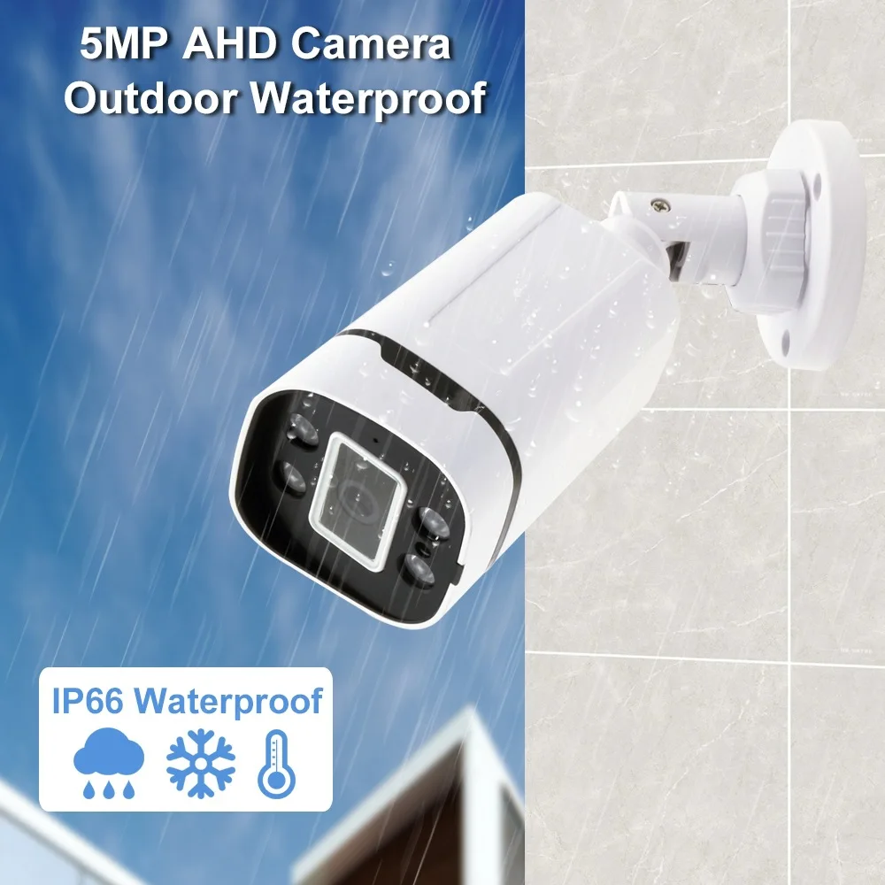 Cheap Price 5MP Analog 12v Color Night Outside Camera De Surveillance Full Hd Surveillance Camera with Audio Bullet Camera DVR
