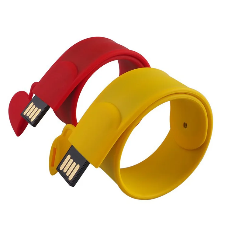 Hot Sale Custom Silicone Bracelet Wrist Band Wristband Usb Stick Drives Usb drive 8gb - ANKUX.COM