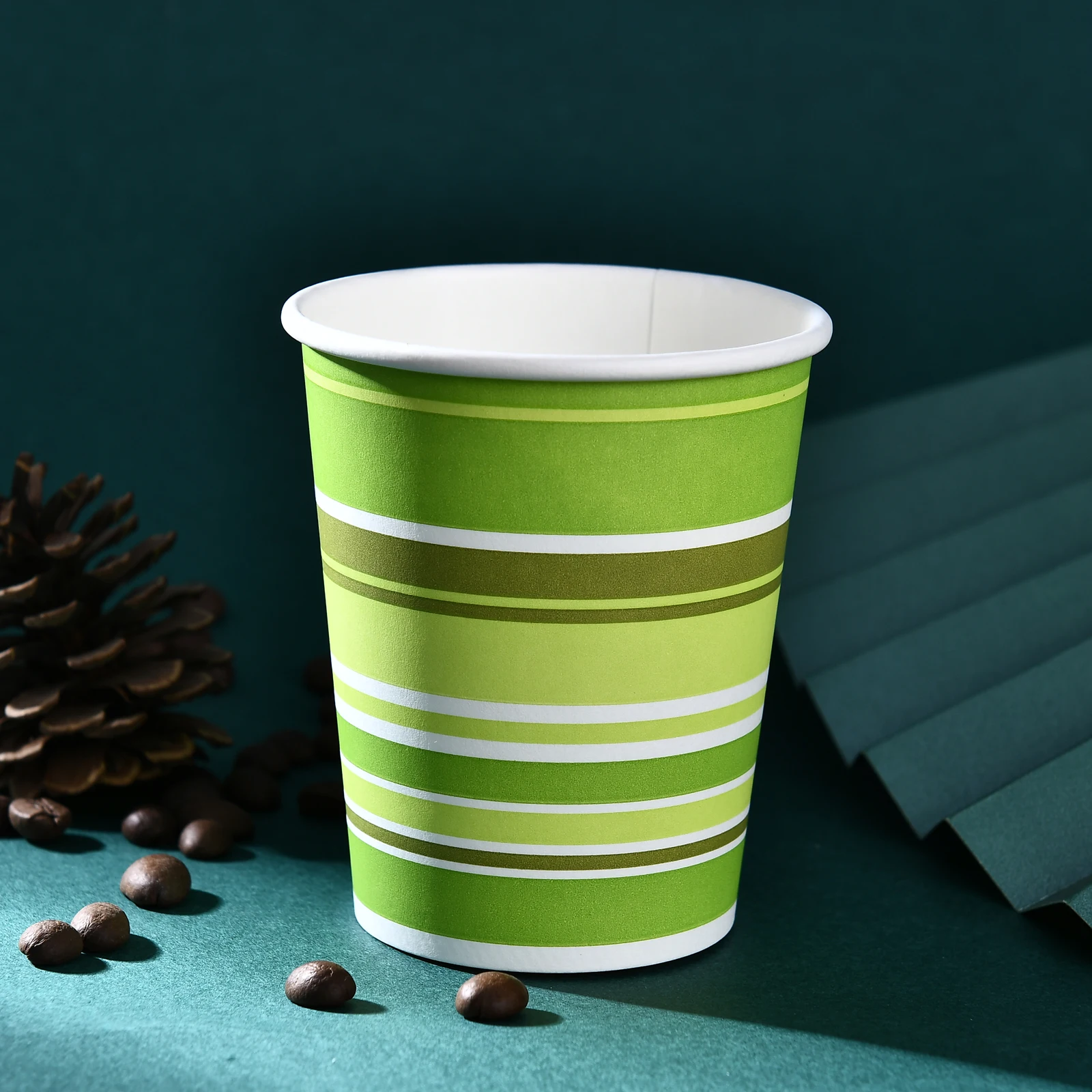 Ecofriendly Print Reusable Disposable Horizontal Ripple Single Wall