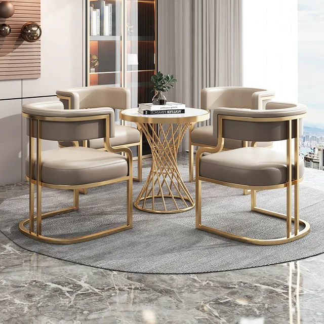 High Quality Chairs Dining Metal Modern Golden Cheap Dining Chairs