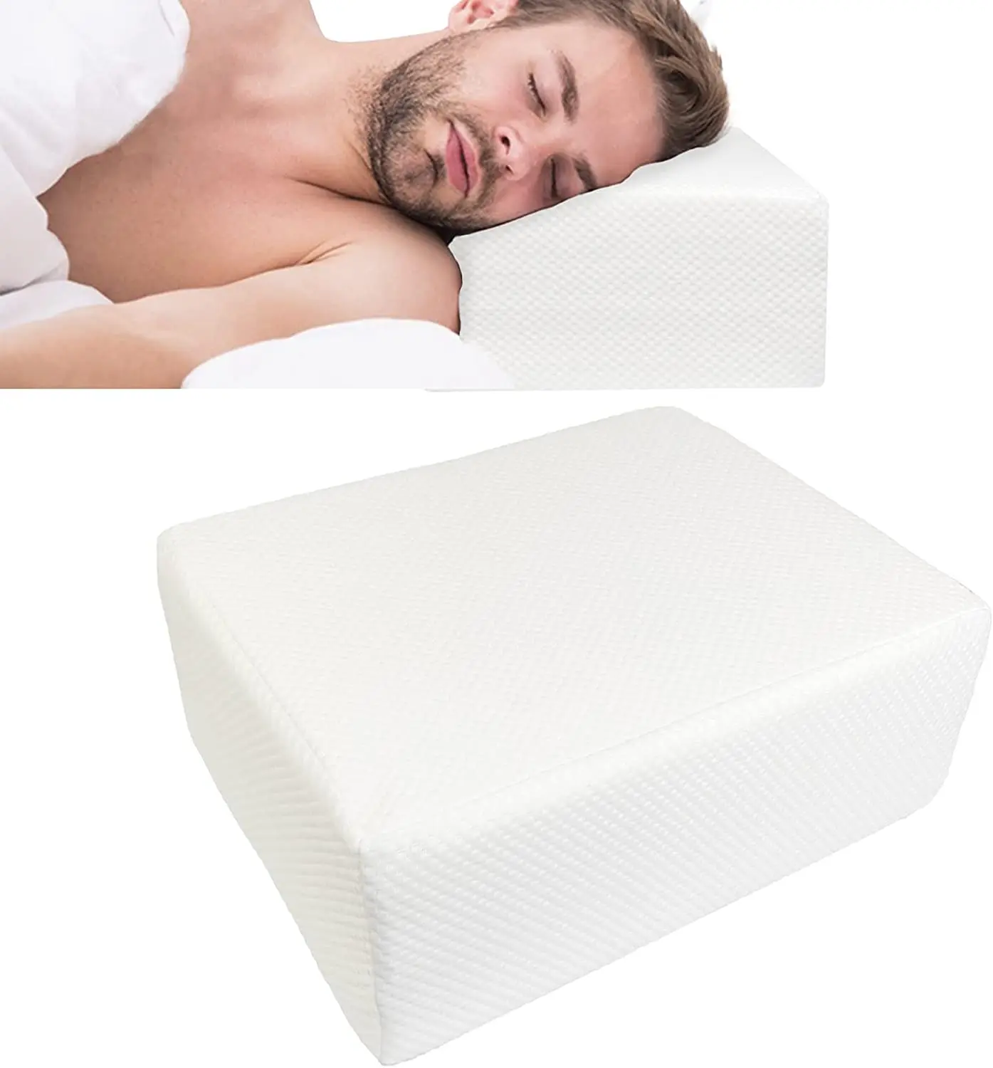 Square Pillow For Side Sleepers Slow Rebound Memory Foam Pillow Cube