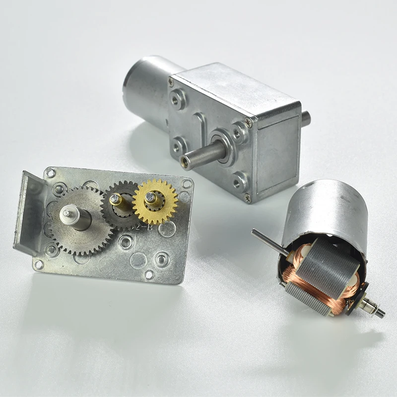 BRINGSMART JGY-370 12V 10rpm DC Worm Gear Motor with 6MM Flange Coupling 12  Volt High 6Vシングル2RPM JGY-370-M8スクリューシャフトタービンウォームDC減速速度調整セルフロック電子スターター