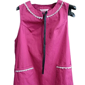 Summer Purple Red Cotton Suspender Radiation Resistant Pregnant Woman Safety Protection Work Dress