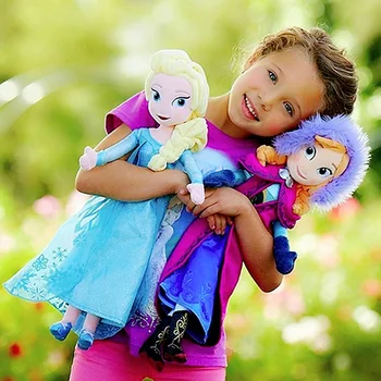 Hot Sale Frozen 40Cm Elsa And Anna Frozen Plush Toy Frozen Doll Adult Plush And Stuffed Toys Doll Cute Stuffed Doll