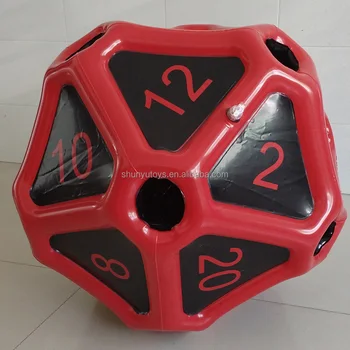 Customized High Quality PVC Party Game Inflatable 20D Dice Outdoor Toy PVC Inflatable Dice20