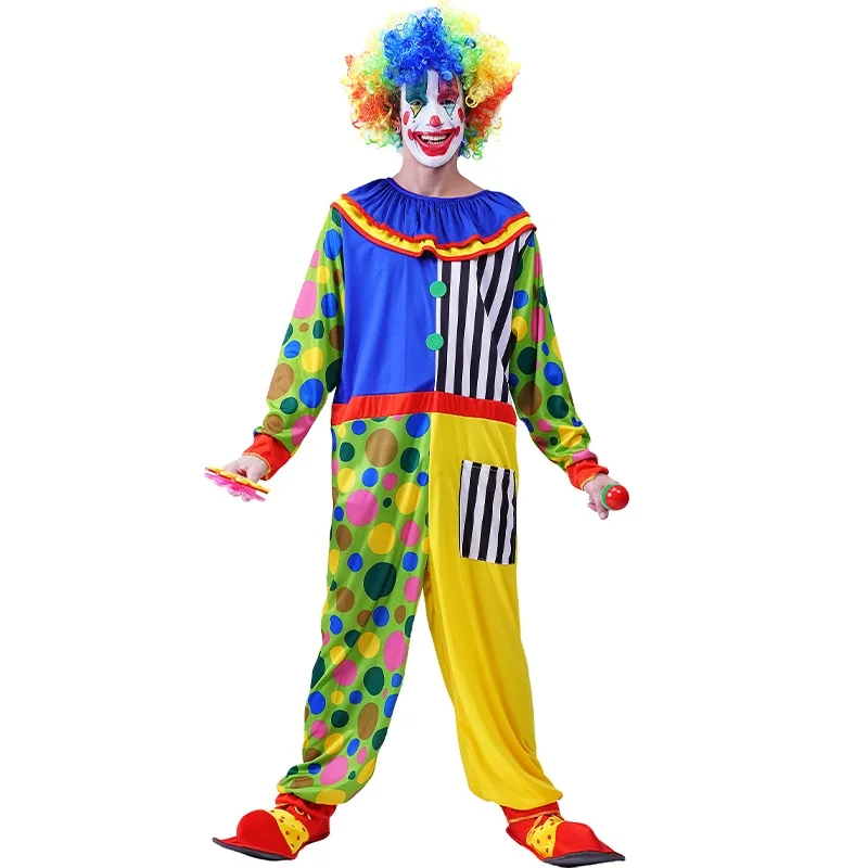 Top Sales Funny Clown Costume Carnival Halloween Party Role Play Clown Costumes For Adult Men Buy Men S Cosplay Costumes Costumes Adults Party Clown Costumes Product On Alibaba Com