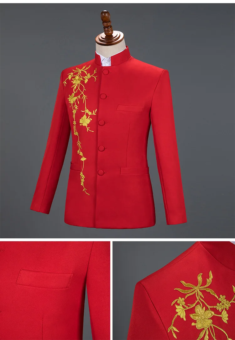 Winter Chinese Style Retro Stand-up Collar Temperament Self-cultivation Embroidered Embroidered Mink Fur Cheongsam Dress