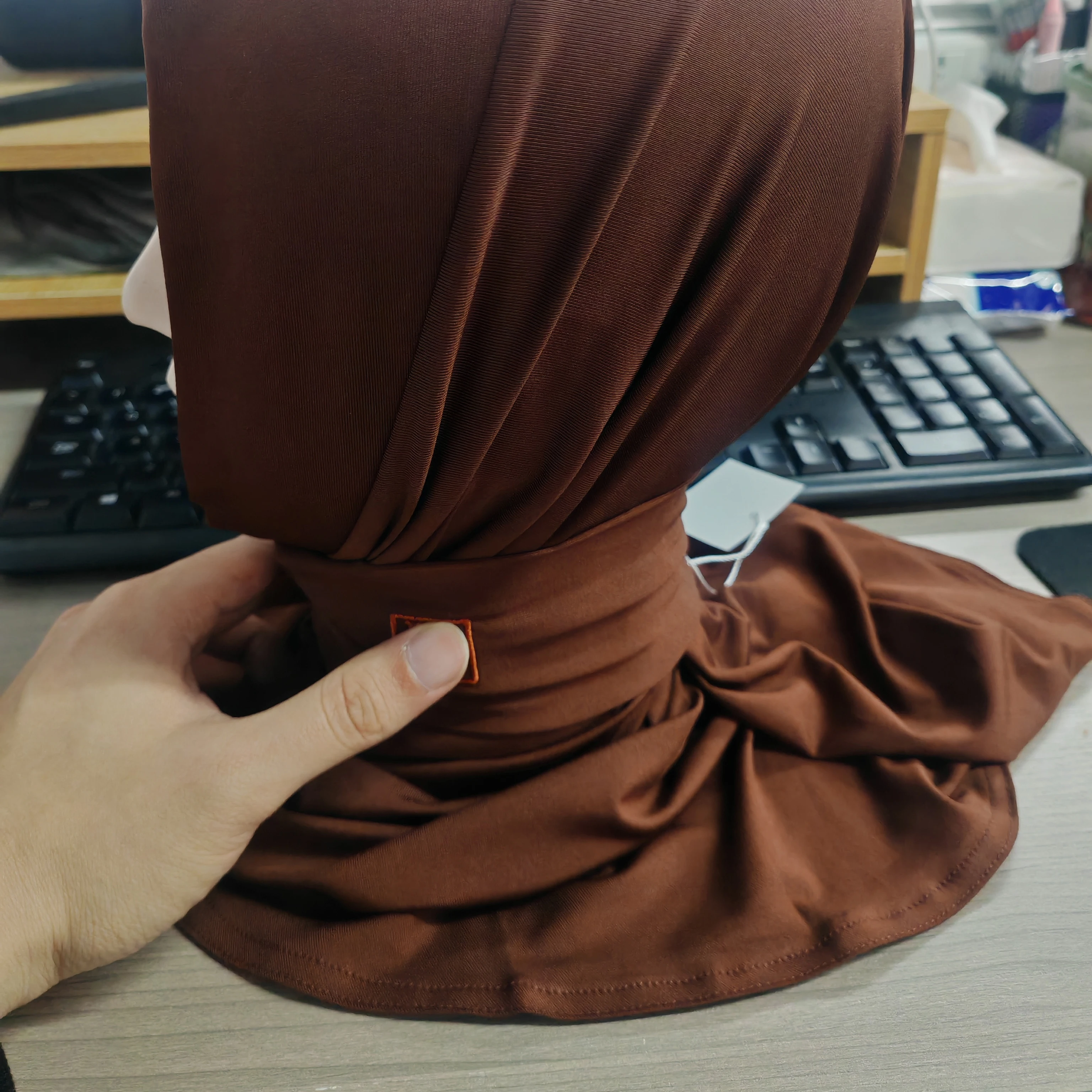 Netherlands Plain Elastic Pullover Muslim Caps Women Fashion Instant Under Scarf Inner Hat Cap Islamic Hijabs Bonnets