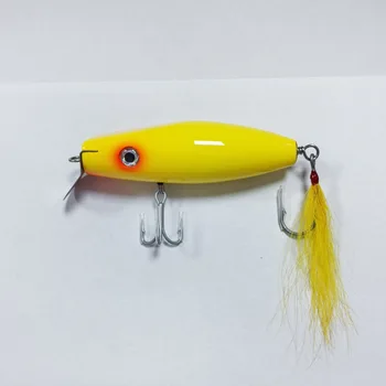 Customizable Wooden Minnow Lure With Metal Lip, Saltwater Boat Trolling Fishing Bait for Tuna Cross-border Wholesale – Metal Jig – view 5
