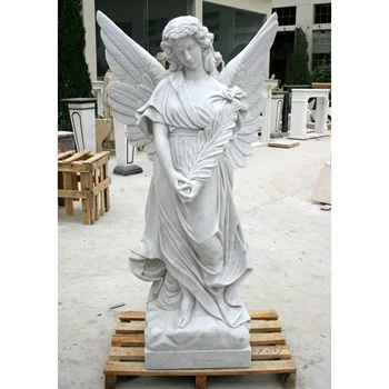 High Quality Angel Monument White Marble Headstones and Tombstones