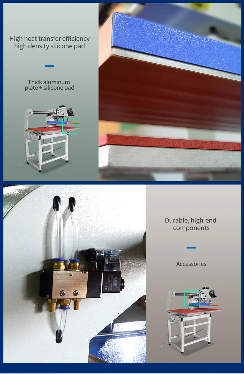 Automatic Multifunctional Pneumatic Slide Auto Open T Shirt Heat Press Machines New 10x10 38x38 40x60 Flatbed Printer Garments supplier