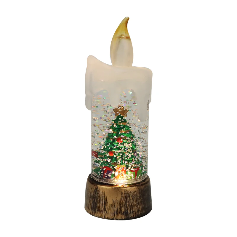 Új karácsonyi díszek gyertyafények karácsonyi kristálylámpások hóember fények LED karácsonyi lámpa éjszakai világítás