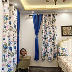 Hot Sale  Printed 7pcs Curtain for the Living Room Blackout Curtains for Home Window Curtain Luxury