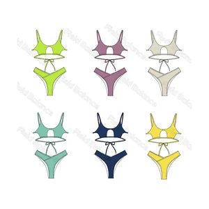 Aide Factory OEM/ODM Popular Two Pieces Swimwear Beachwear Custom Thong Bikini Sets Swimming Wear for Women 2026