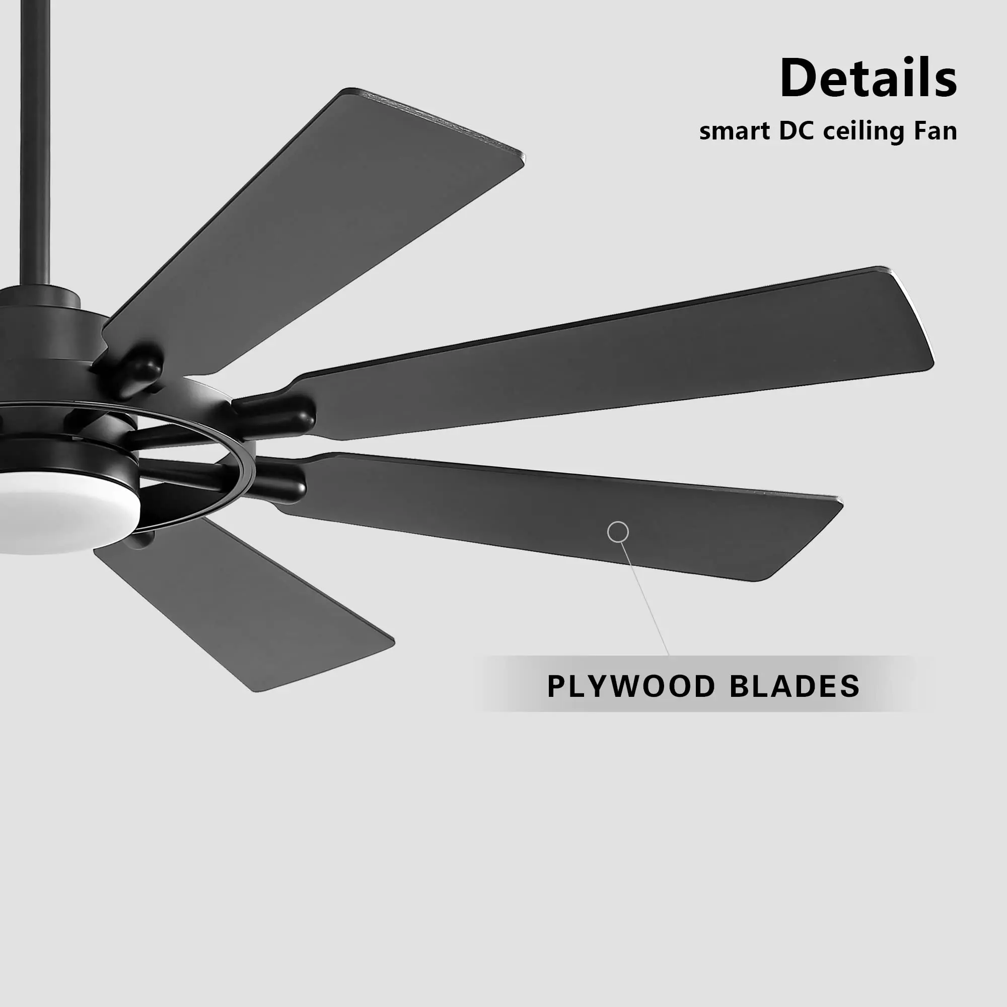 Simple Modern Fan Chandelier Invisible Ceiling Fan Light Living Room