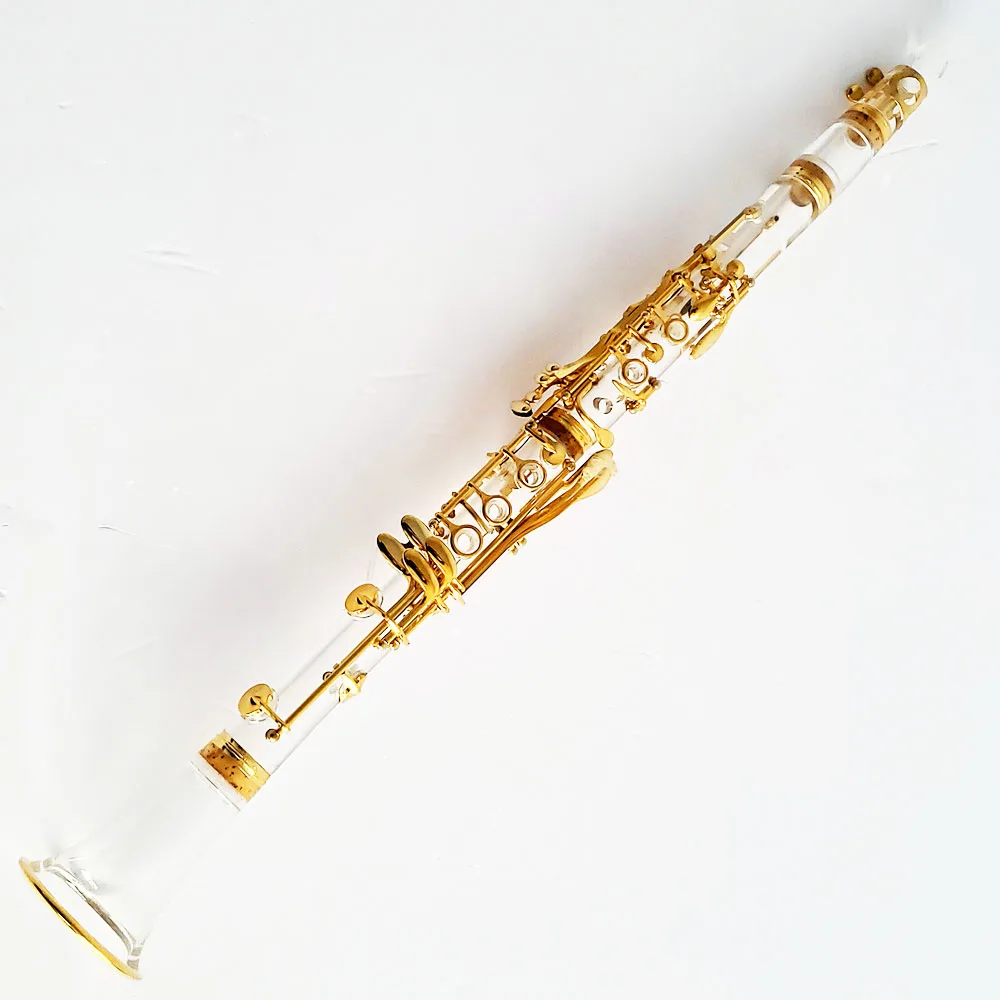 クラリネット楽器クリスタルゴールドプレート17キーbbクラリネット - Buy Crystal Clarinet Gold Plated 17 Key  Bb Clarinet,Clarinet Transparent Gold-plated Bb17 Key,Clarinet Transparent  