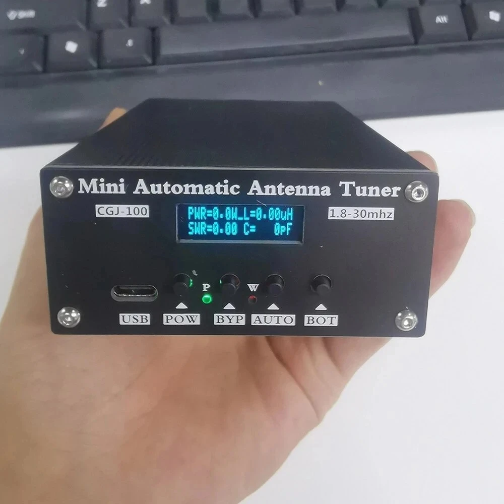 Mini Sintonizzatore Automatico Per Antenna 1,8 A 55 MHz 0,96 Pollici Con Alloggiamento ATU 100 Per La Maggior Parte Delle Stazioni Radio, Porta Di Ricarica Di Tipo C - 7