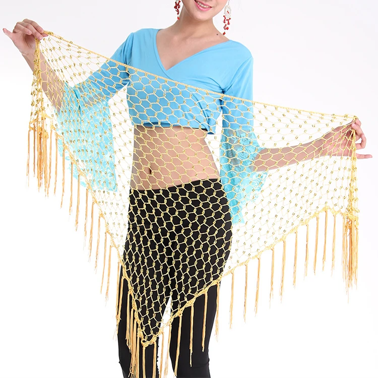 Details about   Belly Dance Hip Scarf Acetate Rayon Bamboo Fiber Material Beaded Design Belt Tie