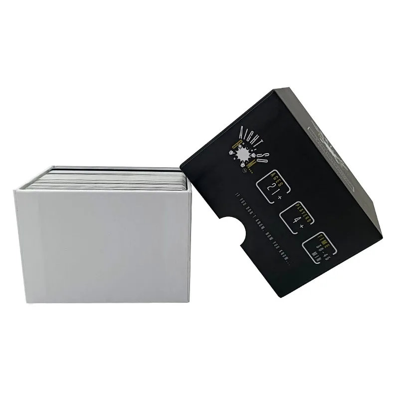Customizable Paper Icebreaker Trivia Question Conversation Game Cards Recommended for On-Demand Printing with Box Included