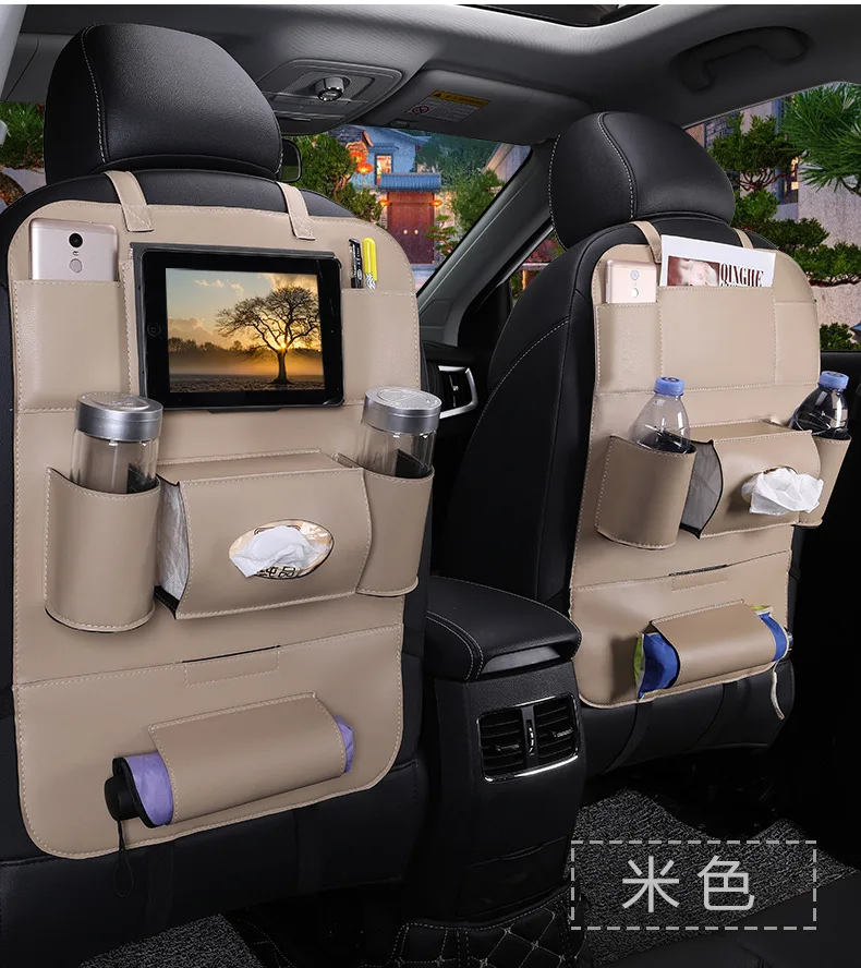Toyella Car seat storage bag multi-function car dining table and
