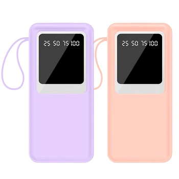 Universal 20000mah 30000mah With Cable Power Banks Multifunction 10W USB C Fast Charging Powerbank for Smart Phone