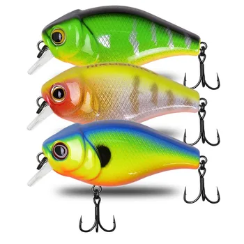 Lure Freshwater Fat Minnow 50mm 6g Plastic Hard Bait Biomimetic Lure Bass Snakehead Fish 10# Hook – Minnow – view 4