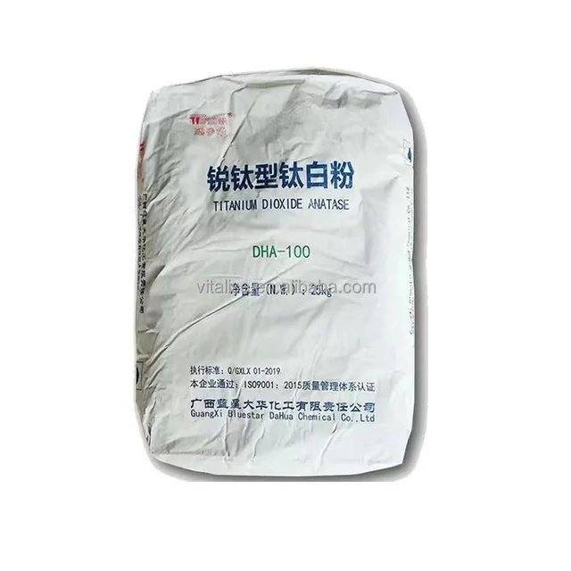 Dahua Titanium Dioxide TiO2 DHA-100 Anatase Titanium Dioxide for Plastic Coatings A100