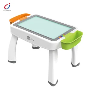 Multifunctional Adjust Brightness Luminous Light Board Drawing Kids Building Block Study Learning Drawing Table for Kids