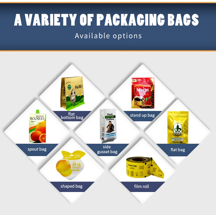 Kraft Paper Bag Tea Bags Packaging For Resealable Stand Up Pouches