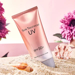 Sun Treatment UV Hydrating Hyaluronic Acid Sunburn Sun Block Lotion Sun Protection  Private Label Body Face Sunscreen Cream