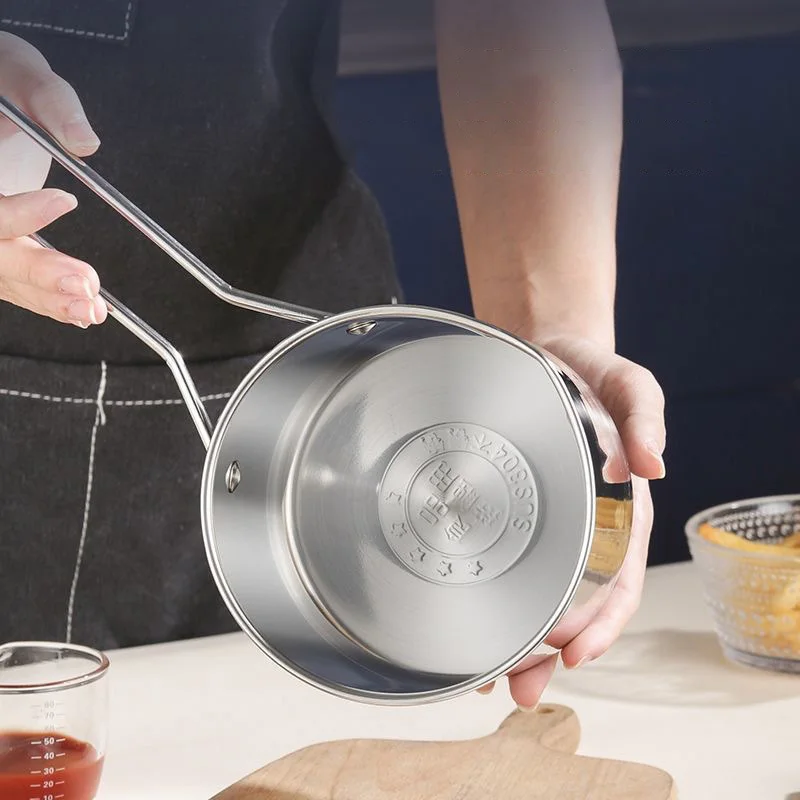Baming Deep Fryer Pot 304 Stainless Steel Frying Pan with Strainer Basket and Handle for Frying Fish Shrimp Chicken and Fries