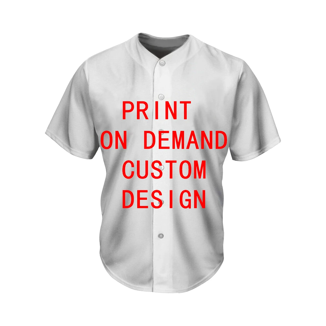 T Shirt Mockup Blank Baseball Jerseys For Printing 100% Polyester
