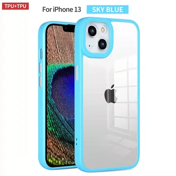 Wholesale Transparent Shockproof Tpu Clear Silicon Protector Cell Phone Cover For Iphone 13 Pro Max Phone Cases