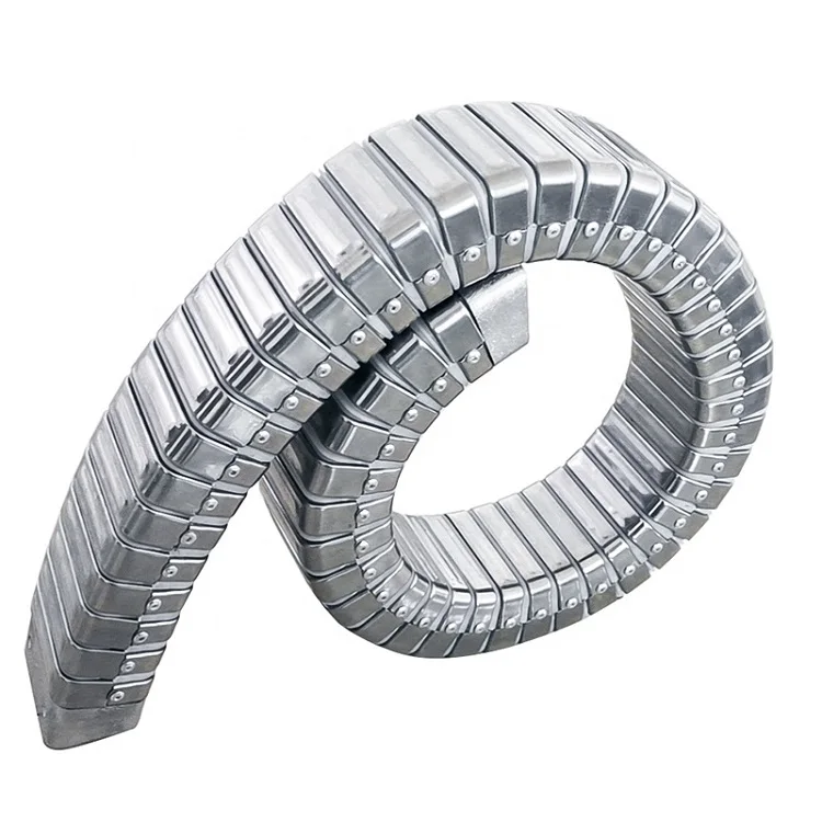 Moving Cable Tray Chain Bridge Type Steel Cable Drag Chain Steel Energy