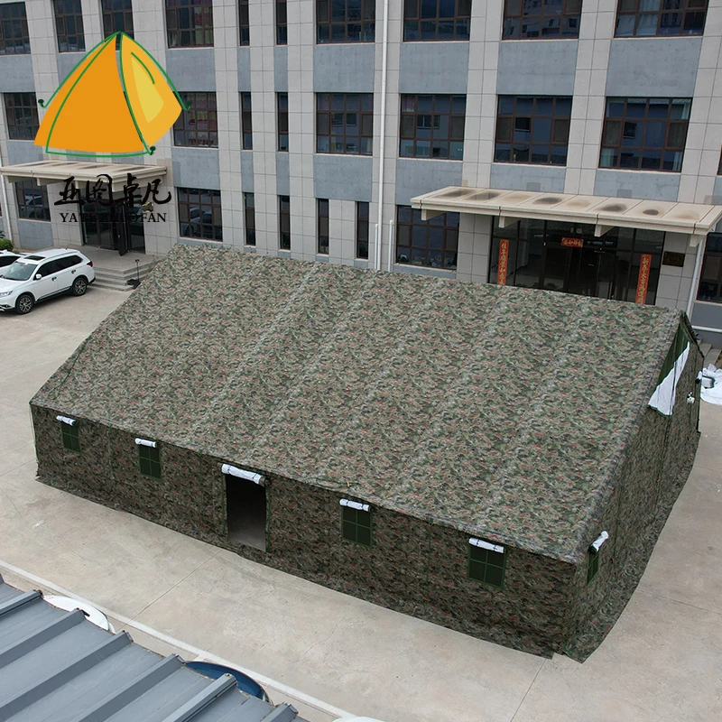 Tactical Tarpaulin Camping Command Canvas Flame Retardant Tent Outdoor Barracks