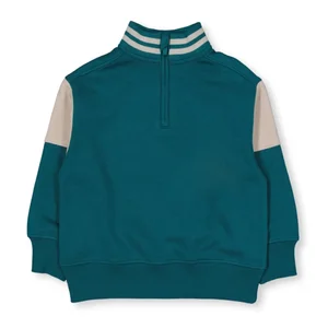 Custom Kids Casual Sweatshirt Long Sleeves O-Neck Garment Dyed Autumn Boy Hoodie for 2-14T Children