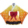 Zenitsu Agatsuma's short maid skirt (with a large bow on the obi belt)