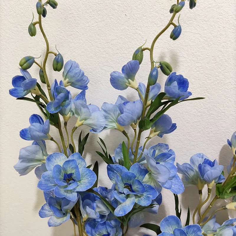 New Faux Delphinium Artificial Real Touch Latex Decorative Delphinium ...