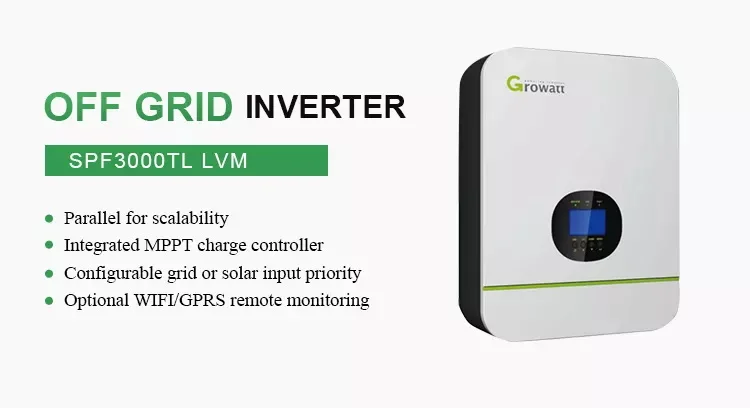 Growatt Spf 3000tl Lvm-48p Solar Inverter 3kw Single Phase Mppt Off ...