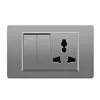2gang switch with socket