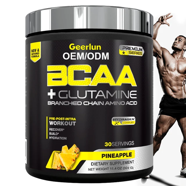 OEM Custom Protein Supplement Daily Fitness and Build Muscle Gain Support BCAA Whey Protein Powder